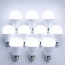 Kit 5 10 20 Lâmpadas LED 12W Branco Frio 6500K Bivolt Econômica Alta Luminosidade