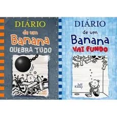 Coleção Diário de Um Banana Volumes 14 e 15 - Autor: Jeff Kinney  - Capa Dura