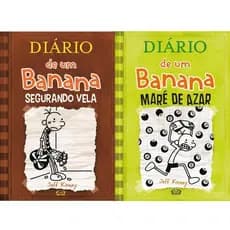 Coleção Diário de um Banana - Segurando Vela Vol 7 + Maré de Azar Vol 8 - Autor: Jeff Kinney - Capa Dura
