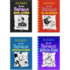 Kit c/4 Livros Diário de um Banana 10,11,12 e 13- Capa Dura