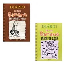 Kit C/2 Livros Diário de Um Banana 7 + 8 Capa Cartão