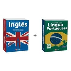 Kit C/ Dicionário Inglês E Português - Português E Inglês + Dicionário Língua Portuguesa  Edições Revistas E Atualizadas