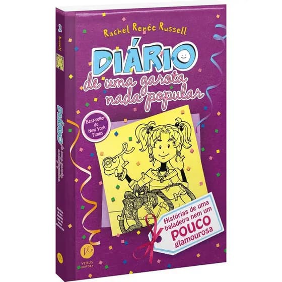 Livro - Diário de Uma Garota Nada Popular  2 - Histórias de Uma Baladeira Nem Um pouco Glamurosa - Capa Cartão