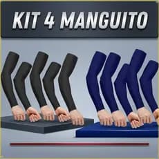Combo de 4 Pares de manguito manga longa Proteção Solar Uv Segunda Pele Unissex