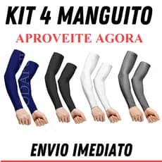 Kit 4 Pares De manguito Proteção Solar Uv Segunda Pele Unissex