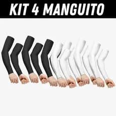 Kit 4 par de manguito termico de braço manga longa proteção solar uv segunda pele unissex
