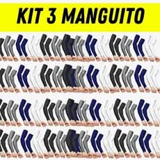 Kit 3 Pares Manguito de Braço Proteção Solar Segunda Pele uv unissex