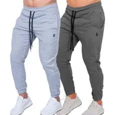 Kit 2 Calças Moletom Algodão Jogger Masculinas Blhuen