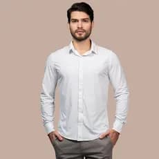 Camiseta Social Manga Longa Masculina Tech Slim  Premium