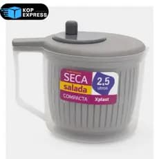 Centrífuga De Salada Secador Verduras Manual 2,5 Litros