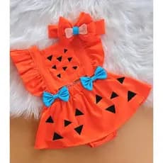 Romper Luxo Para Aniversário e Mesversário Romper Menina Temático Pedrita Roupa Pedrita