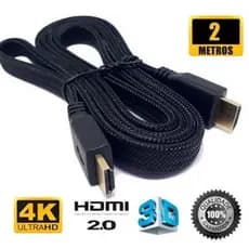 Cabo Hdmi HdTV Full Hd 4K 3D Alta definição Resolução Versão 2.0 2/3/5---10M Metros