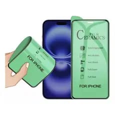 Kit  Película Cerâmica iPhone(6/6S//8 Plus/11 Pro / X/XR/ Xs Max / 12/13 14 15 16 17promax) cobre toda a tela