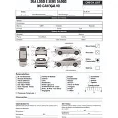 5 Blocos Checklist Guincho Reboque Oficina Moto carro