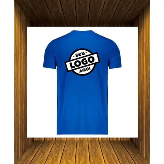 Camiseta Basica Personalizada 100% Algodão estampa frente e costa
