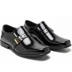 Sapato Social Infantil Masculino Leve e Confortavel Preto