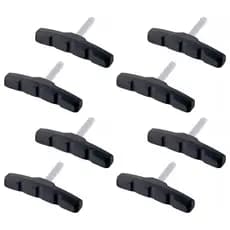 4 Jogos de Pastilha Sapata Borracha Cantilever De Pino P/ Freio V-Brake 70mm Bike Infantil e Aro 26