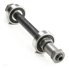 Eixo Traseiro Furado 3/8 x 145mm Com Rolamento Para Cubo Com Blocagem Bike Aro 26 ou 29