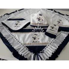 Kit Maternidade Bordado Manta Fralda Passeio Fralda de Boca Toalha Banho, Cueiro Personalizado Nome