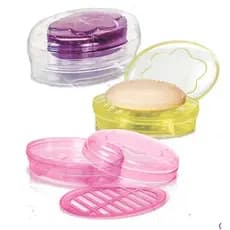 Saboneteira De Pia Oval Transcolor Com Tampa E Tela