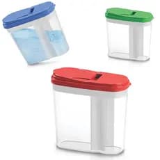 Porta Sabao Em Po De Plastico Com Tampa Colors 1kg