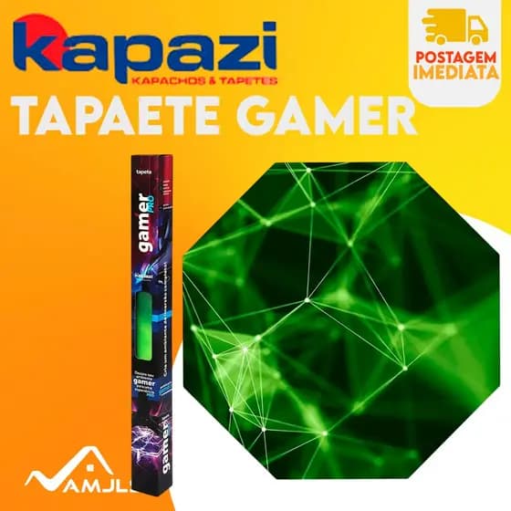 Tapete Gamer Plus 120 x 120 Grande Protege Piso Cadeira Rodinha Office Hexagonal