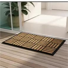 Tapete de Entrada Fibra de Coco Kapazi Vinil Terral 45cm X 75cm