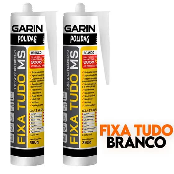 Fixa Embaixo D'agua Cola Fixa Tudo Garin 360g