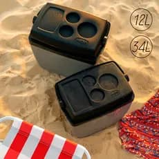 Caixa Térmica Cooler com Alça 34/12  Litros comporta 50 Latas - Mor