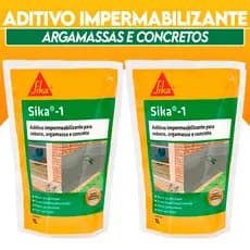 Aditivo Impermeabilizante de Argamassas Rebocos e Concretos Sika-1 1L