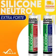 Cola Silicone Neutro Multiuso Para Aquários e Box Garin 280g