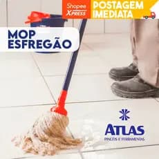 Cabo + Mop Esfregão Algodão Atlas | At2023