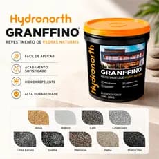 Revestimento Pedras Naturais 20Kg Revestimento Textura Granffino Resistente Revestimento Texturizado