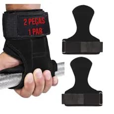 Luva Palmar Crossfit Hand Grip Pull Up LPO Cor Preto Tamanho Único