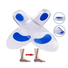 Palmilha 100% Silicone Gel - Ponto Azul - Redução Impacto