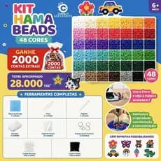 Kit 24-48 cores 2.6mm Com 14000pcs Perler Hama Beads DIY Presentes para crianças Com Ferramentas