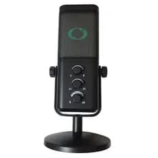 Microfone Condensador Profissional Gamer Rgb USB Cardioide Ruido