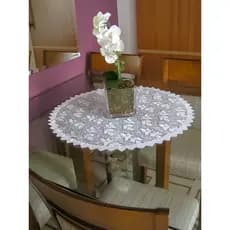 Centro de Mesa Redondo de Renda Ø 70 CM - ROMANCE