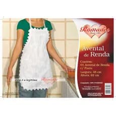 AVENTAL DE RENDA COM FORRO POLYESTER