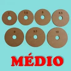 Gabarito para corte de adesivos/tags redondo (Médio)