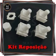 Kit com 4 Peças de reposição para cortador circular (Branco)