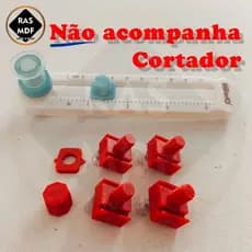 Kit com 4 Peças de reposição para cortador circular (Vermelho)