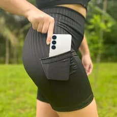 Short 3D com Bolso Academia