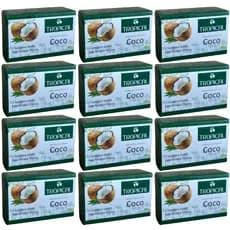 12 Un. Sabonete Barra Coco - Tropical 90g