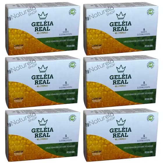 6 Un. Sabonete Barra Geléia Real - Tropical 90g