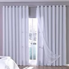 Cortina Tecido Blackout  com VOIL Para Sala e Quarto 4.00m larg x 2.70m alt.