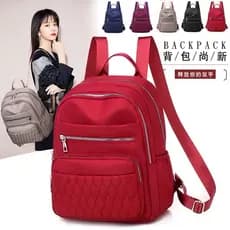 Mochila Feminina Com Estojo de Alumínio Com Textura Bordada Delicada Com Grande Capacidade