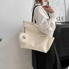 Bolsa Tiracolo Oxford À Prova d'Água Grande Capacidade para Sacolas Transversal e Computador Universitário
