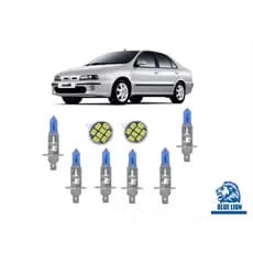 Alto Baixo Milha Fiat Marea Kit Lampada Super Branca