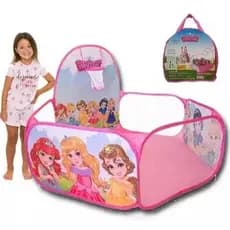 Piscina de Bolinhas Infantil Princesas com Cesta de Basquete